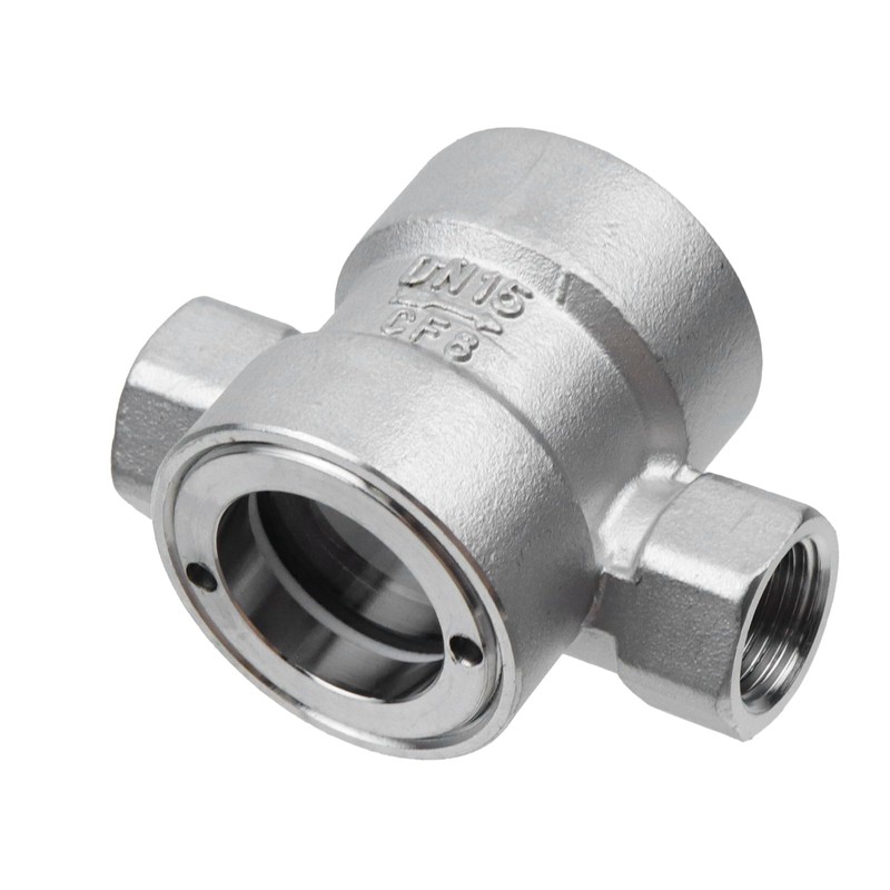 Antrader 1/2"NPT Female 304 Stainless Window Sight Glass Flow Indicator