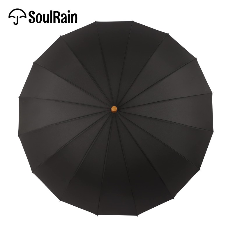 SoulRain 16 Ribs 48" Stick Umbrella Auto Open Solid Color