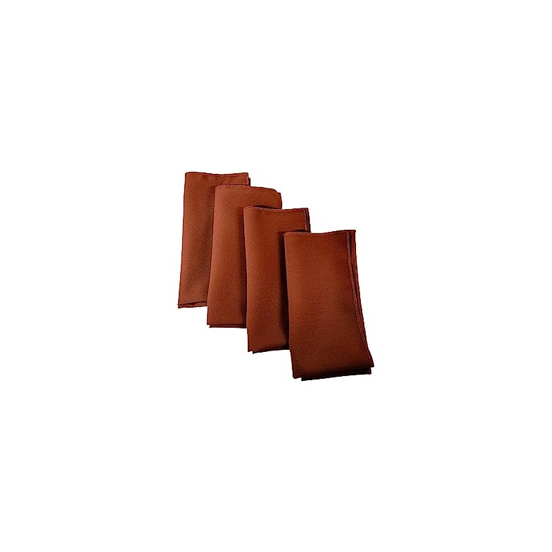 LA Linen 4-Pack Poly Blend Napkins - Soft Cloth -
