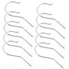 LABRIMP 10pcs Metal Hanger Hooks for Clothing Display Iron Hooks