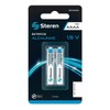 STEREN Paquete De 2 Pilas Alcalinas AAAA | Bat-aaaa2