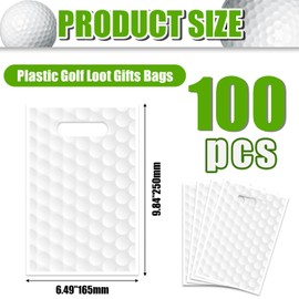 QUERICKY 100Pcs Golf Goodie Bags Golf Loot Gifts Bags Golf Party Favor Bags Golf Party Supplies for Mens Birthday Party Golf Game Day Sports Events Decorations