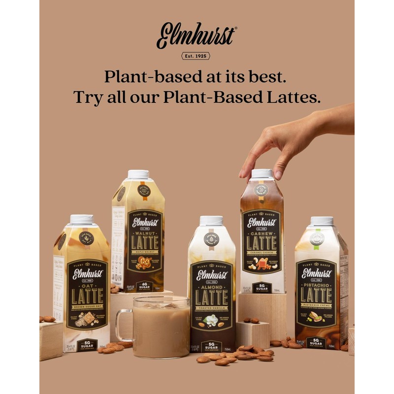 Elmhurst 1925 Maple Walnut Latte – Plant-Based, Vegan, Dairy-Free Plant