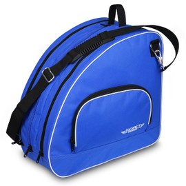 Exxact Sports Ice Skate Bag | Roller Skate Bag | Inline Skate Bag | Youth & Adult (Royal Blue)