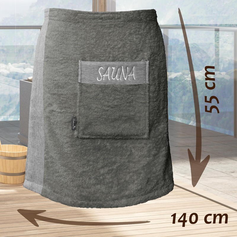 Lashuma Saunakilt Men's 55 x 140 cm Lima Sauna Towel