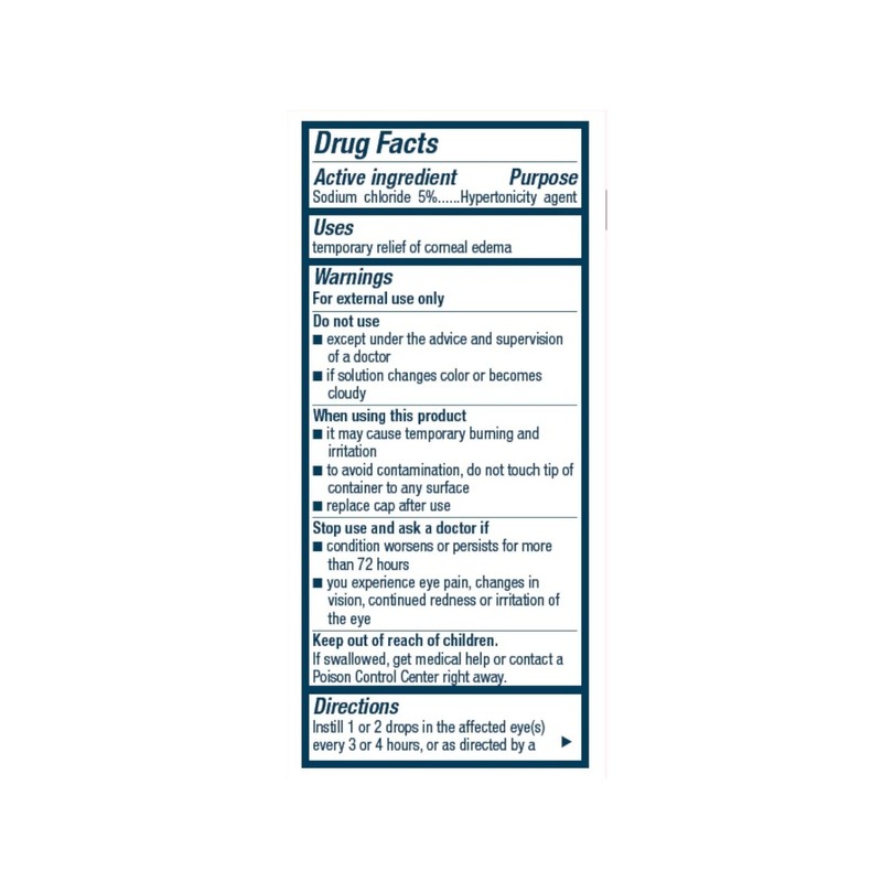 Muro 128 Sodium Chloride hypertonicity Solution 5% Drops, 15ML (2