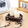 AHANDMAKER Wooden Display Stand Base 3.5x 5.9 Inch Rectangle Vase