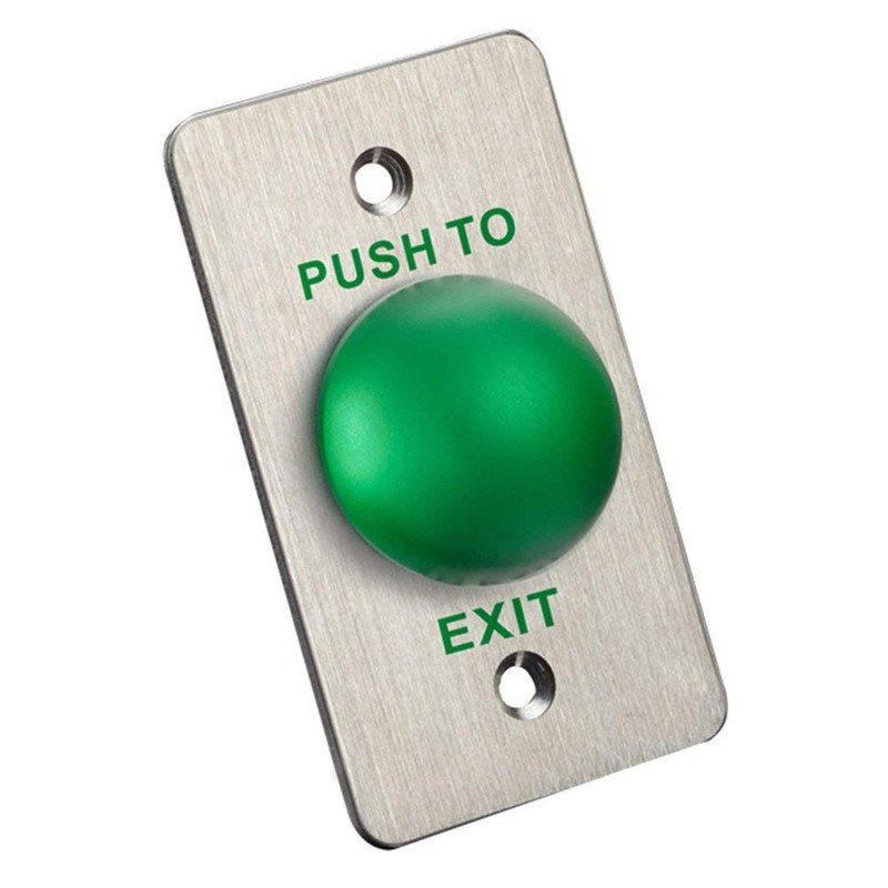 UHPPOTE Stainless Steel Panel Push to Exit Button for Door