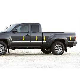 Tyger Auto Made in USA! Compatible with 2005-2015 Toyota Tacoma Extended Cab 2WD 6.5' Bed Above Body Line Body Side Molding Trim 2" Wide 8PC
