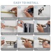 Lwiiom Double Blackout Curtain Rods 72 to 144 Inches (6-12