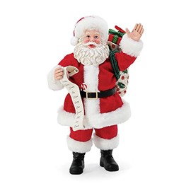 Department 56 Possible Dreams Santa Traditions Merry Christmas to All Figurine, 10 Inch, Multicolor