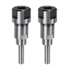 QUARKZMAN 2 Pieces Router Collet Extension Rod Converter Adapter 8mm