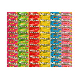 Generic Candy Assorted Flavor Mike And Ike, 6 Flavor, Tropical Typhoon, Berry Blast, Cherry, Sour Watermelon, Sour Lemon, Original Fruits 0.78 Oz, 9 Each Flavor, 54 Pack
