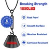 CKE 500FT 1/8" Black Stainless Steel Cable, T316 Stainless Steel
