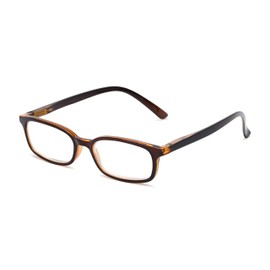 Rectangle Reading Glasses in Brown by Readers.com | The Brookside | +2.50