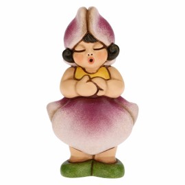 THUN - Lady Orchid - Weiblichkeit - Kleines Format - Wohnzimmer, Dekorationsgegenstände für Zuhause - Geschenkidee - Linie Thunibelle - Keramik - 5 x 3,5 x 8,3 cm h