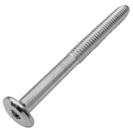 JCB Low-Profile Bolts Zinc-Plated 1/4-20 70mm(~2.75") Length 13mm-Hex-Head CNC, Package of 12