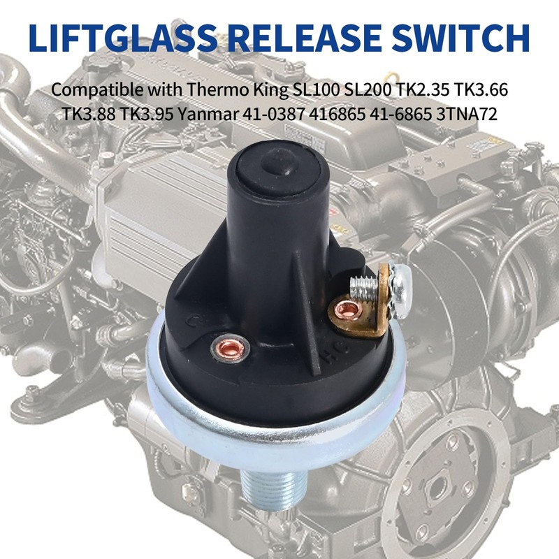 Hoypeyfiy Oil Pressure Switch 41-0387 416865 Switches Replacement for Thermo