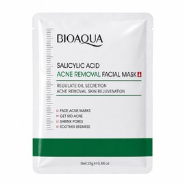 BIOAQUA Mascarilla Facial con Ácido Salicílico, para Acné y Poros, Presentación en Crema, 25 g                                                        