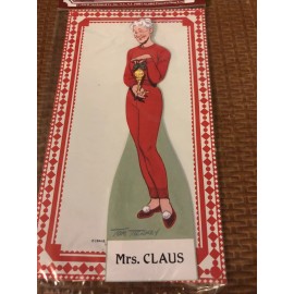 shackman & Co. Mrs. Claus Cut Out Paper Doll, New