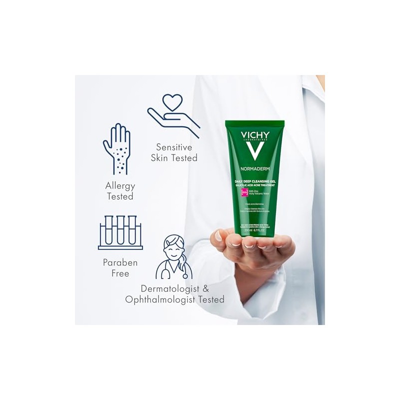 VICHY Gel Limpiador para Piel Grasa con Tendencia Acnéica Vichy
