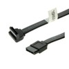 SATAGear 4 inch Black SATA Device Cable Straight to Left