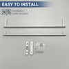 SAYAYO Double Towel Bar for Bathroom, 24 Inch Brushed Nickel