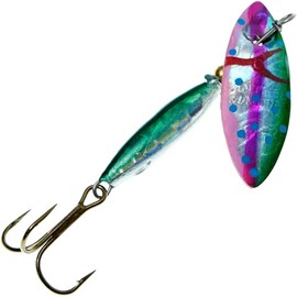 Panther Martin PMWSH_4_SPB WillowStrike Holographic Spinners Fishing Lure - Spotted Blue Holographic - 4 (1/8 oz)