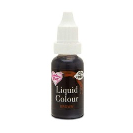 Rainbow Dust Liquid Colour Brown 16ml - Liquid Air Brush Colour and Food Colouring