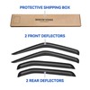 YQAUTEC Window Visors Rain Guards for 2000 2001 2002 2003