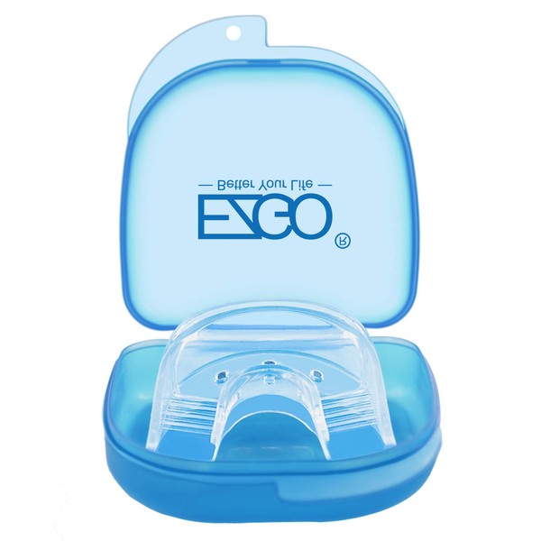 EZGO Teeth Whitening Trays Silicone Tray, Works with Tooth Whitening Light and Bleaching Gel, Comfort fot all mouth, Mouth Night Guard for Grinding Teeth, Dental Grade, Retainer Case (Silicone Tray)