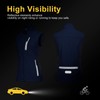 33,000ft Women's Lightweight Running Vest Outerwear with Pockets, Windproof Sleeveless