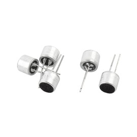 A ABSOPRO Pack of 5 Electret Microphone Inserts 6050 PCB Pins Capacitor