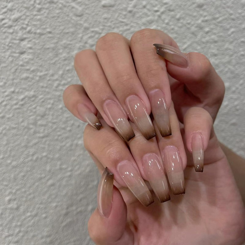 Nail Tips, 24 Pieces, Nail Tips, Short, Fall/Winter Design, Elegant