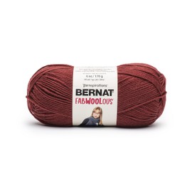 Bernat Fabwoolous Yarn-Red Brick -161125-25002