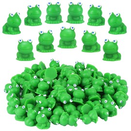 80Pcs Mini Frog Garden Decor - Green Frog Figurines - Tiny Plastic Frogs - Fairy Garden - Decor Dollhouse - Succulent Plants Resin craftwork
