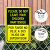 Sigo Signs Please Do Not Leave Your Children Unattended Sign,