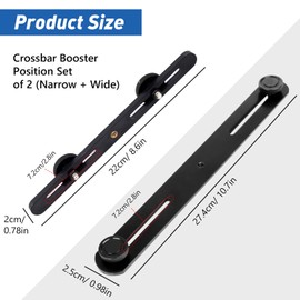 TORMEN Dual Flash Bracket Camera Mount Adjustable Extension Bar for DSLR Camera LED Light (2 Pcs Wide and Narrow)