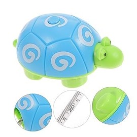 Turtle Tape Measure with Retractable Ruler, Blue and Green