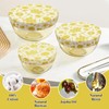 yuuzue 3Pcs Beeswax Bowl Covers Reusable Cloth Coth Bowl Covers
