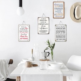 Metal Signs Sayings Metal Vintage Poster Café Funny Metal Sign Decorative Humour Kitchen Signs Office Retro Workshop Sign Gift Idea Garden Signs 20 x 30 cm