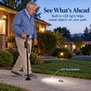 Collapsible Telescopic Folding Cane Elder Cane LED Walking Trusty Sticks