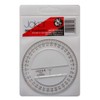 Jakar Quality Protractor 360- Degree 100mm Transparent Clear School Maths