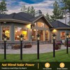 Brilvibera Solar Post Lights 2 Packs, Waterproof Post Lantern with