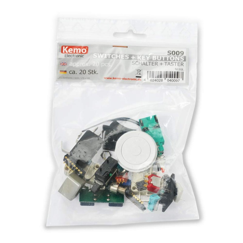 SWITCHES 20XPACK APPROX ELECTRONIC COMPONENT LUCKY BAG NEW