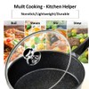 13 In Glass Lid for Frying Pan, Tempered Replacement Cover