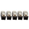 Micro Connectors, CAT6A Shielded Keystone Jack Tool-Less Silver (5-Pack) (FRT-866AST-5)