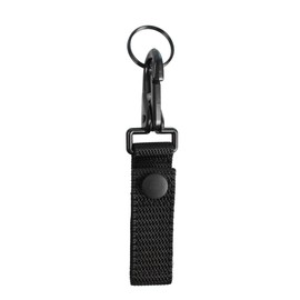 Septe duty belt key clip belt key holder with Metal Snap and Nylon Strap（Black