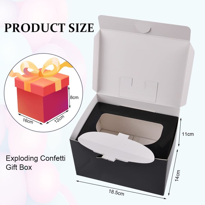 OFFCUP Gift Box Diy, Gift Explosion Box with Confetti, Pop-Up
