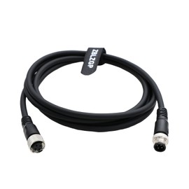 ZBLZGP M12 A-Coded 4-core Male to Female Industrial Connecting Cable, IP67 Rated,22AWG Copper Conductors Ideal for Industrial Automation, Robotics & Sensor Networks 1M
